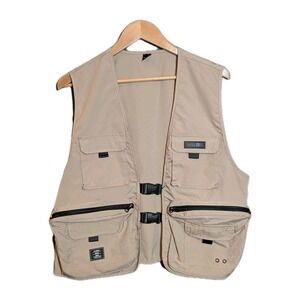Manfinity Utility Vest L Khaki Tactical Streetwear Festival‎ Core Outdoor Gear